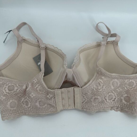 Aerie Real Power Convertible Plunge Push Up Bra White Nude NWT 34C - Picture 4 of 7